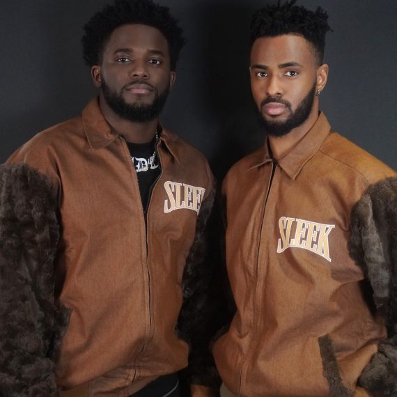 sleek mahogany Fur jacket