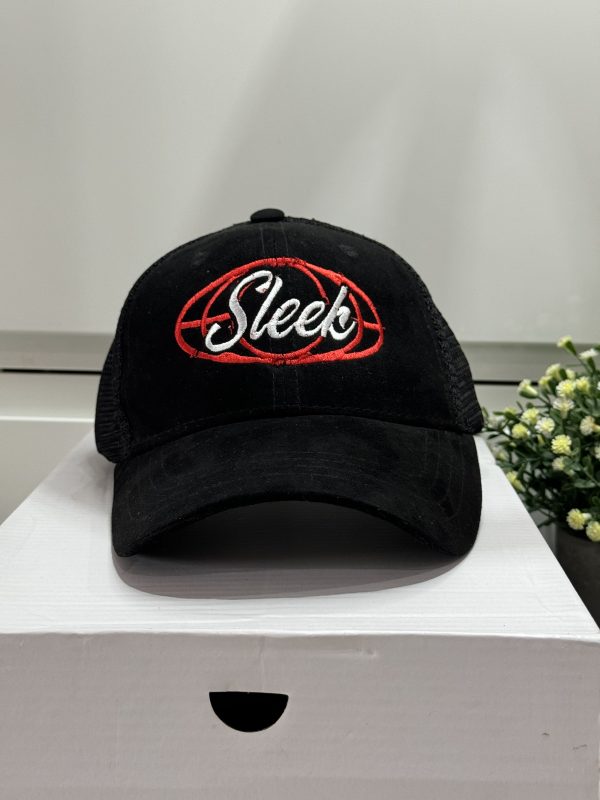 BLACK SLEEK SUEDE CAP - Image 4