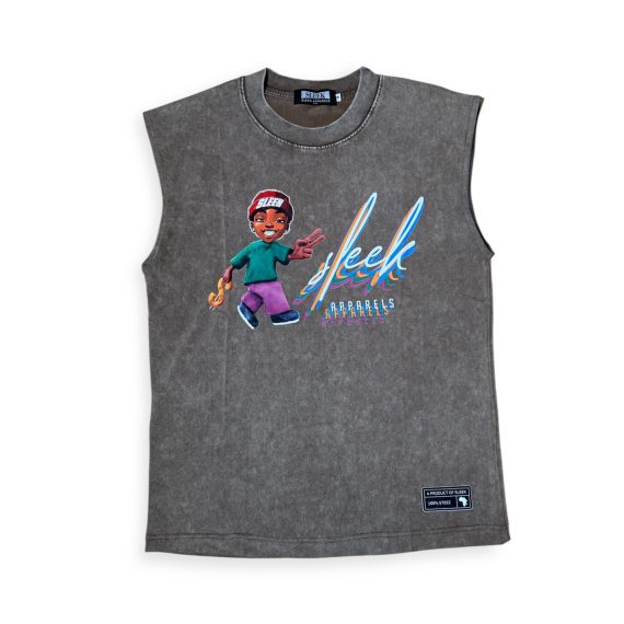 SLEEK Runner Tank In BROWN