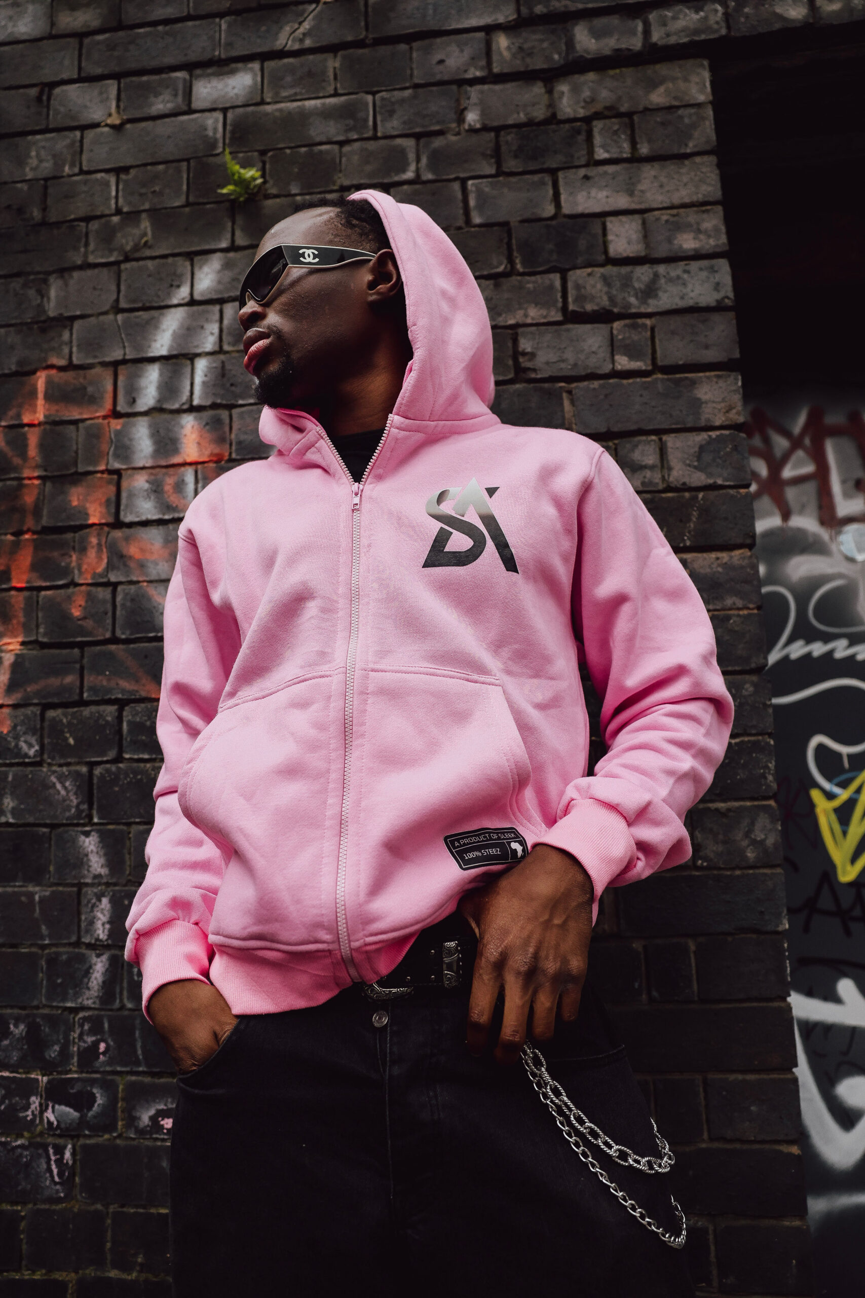Sleek Archive Hoodie – Rose - Image 4