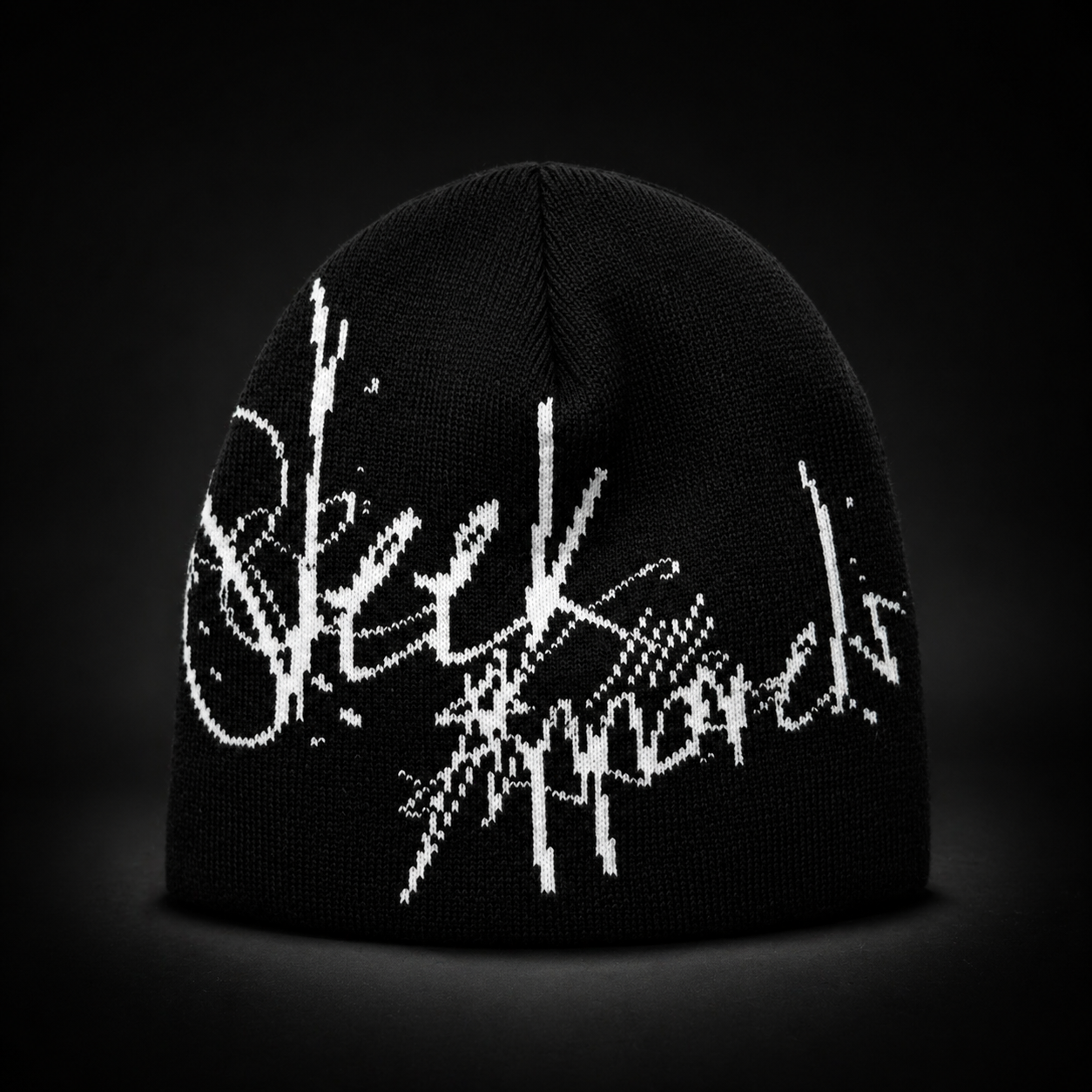 Sleek Signature Beanie – Black - Image 3