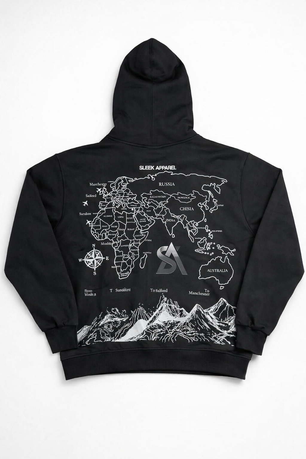 Sleek Archive Hoodie – Black - Image 3
