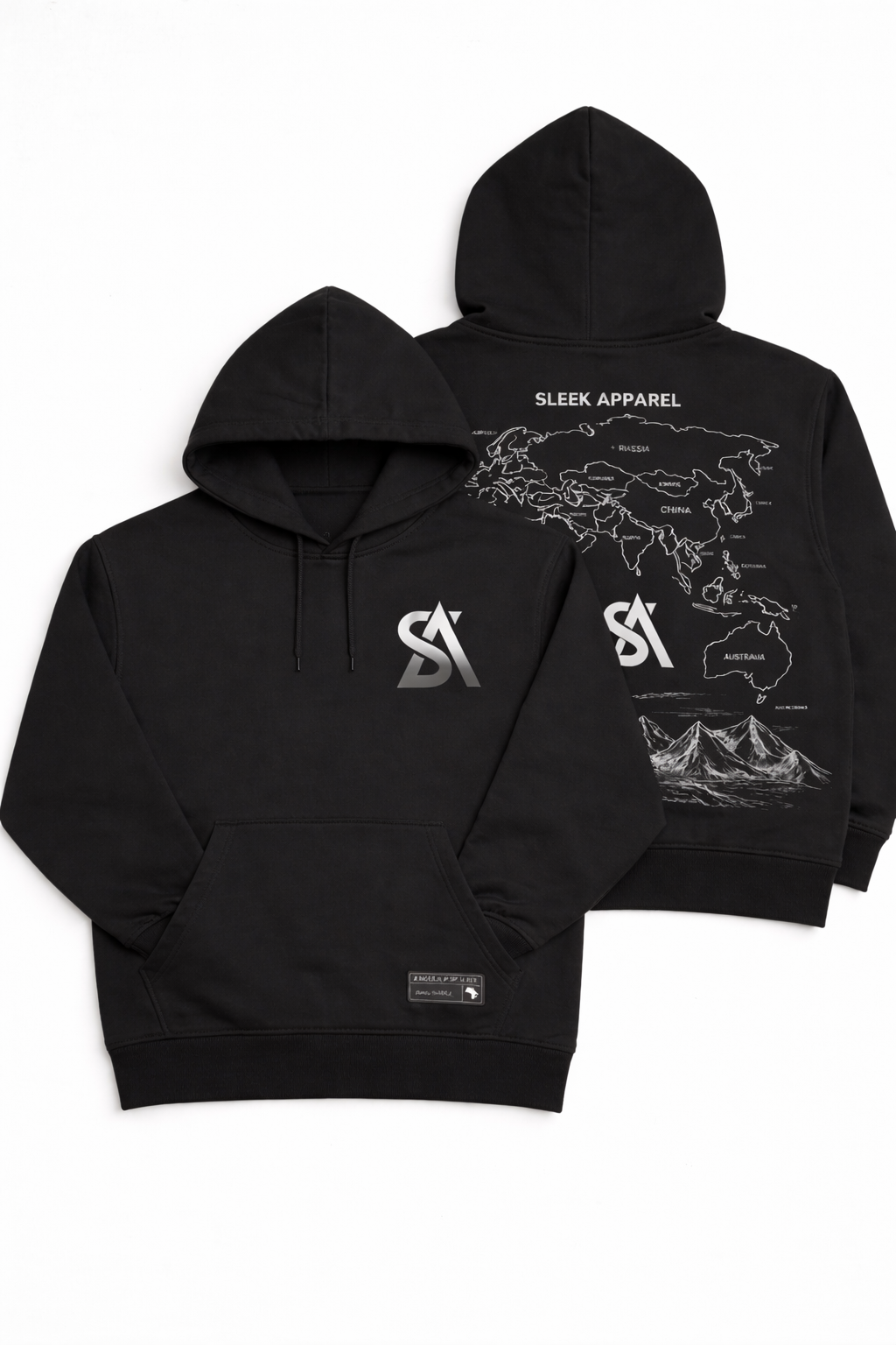 Sleek Archive Hoodie – Black