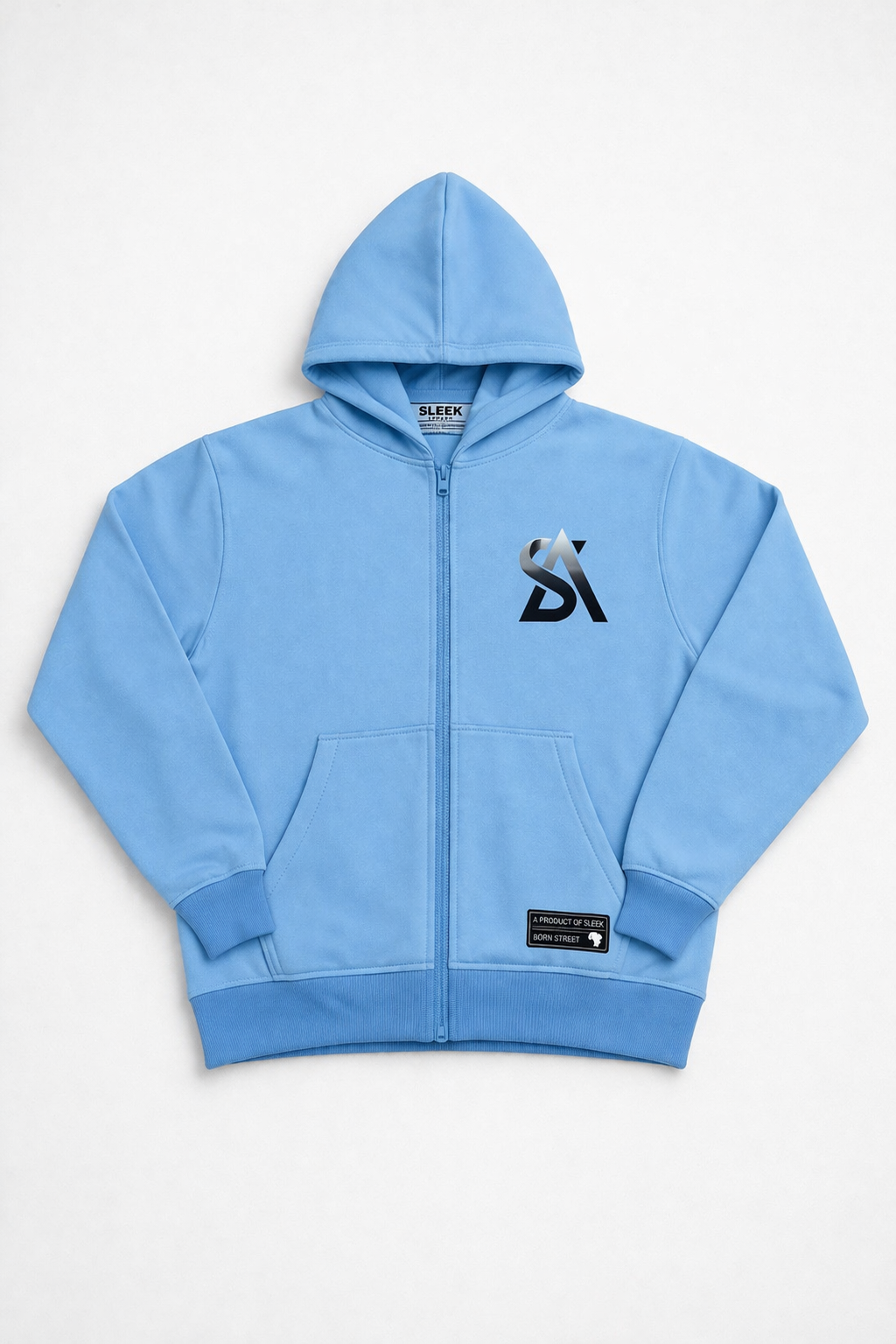 Sleek Archive Hoodie – Sky Blue - Image 2
