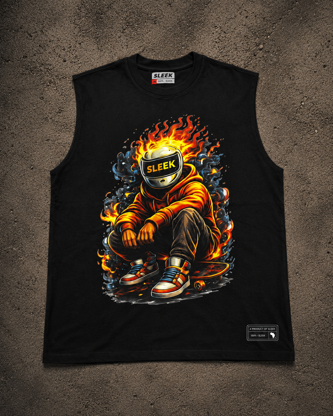 The Sleek Flame Rider-Black - Image 2