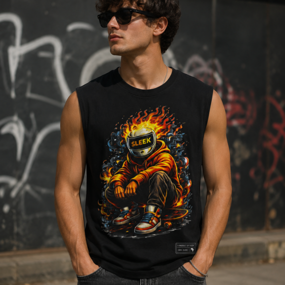 The Sleek Flame Rider-Black