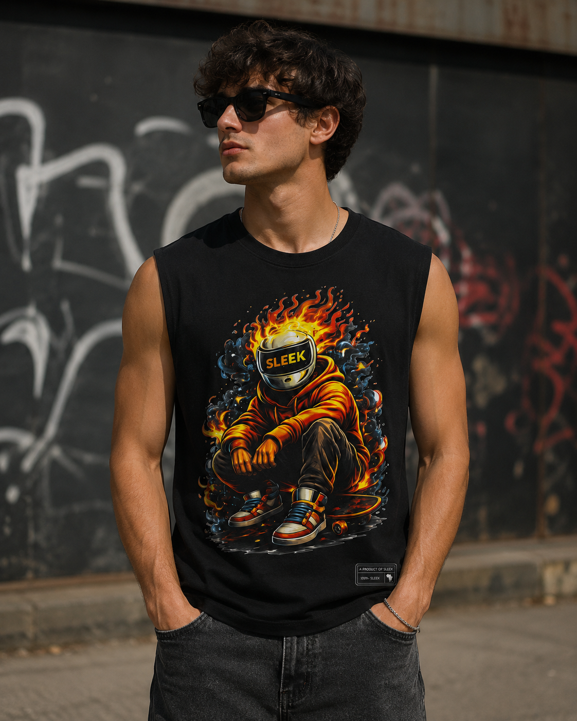 The Sleek Flame Rider-Black