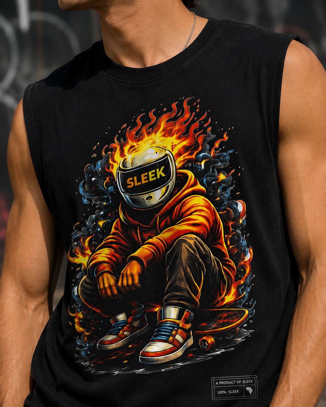 The Sleek Flame Rider-Black - Image 4