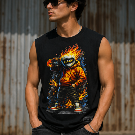 The Sleek Flame Rider-Black