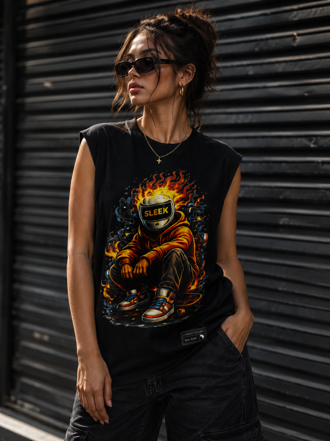 The Sleek Flame Rider-Black - Image 5