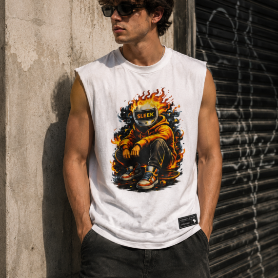 The Sleek Flame Rider-White