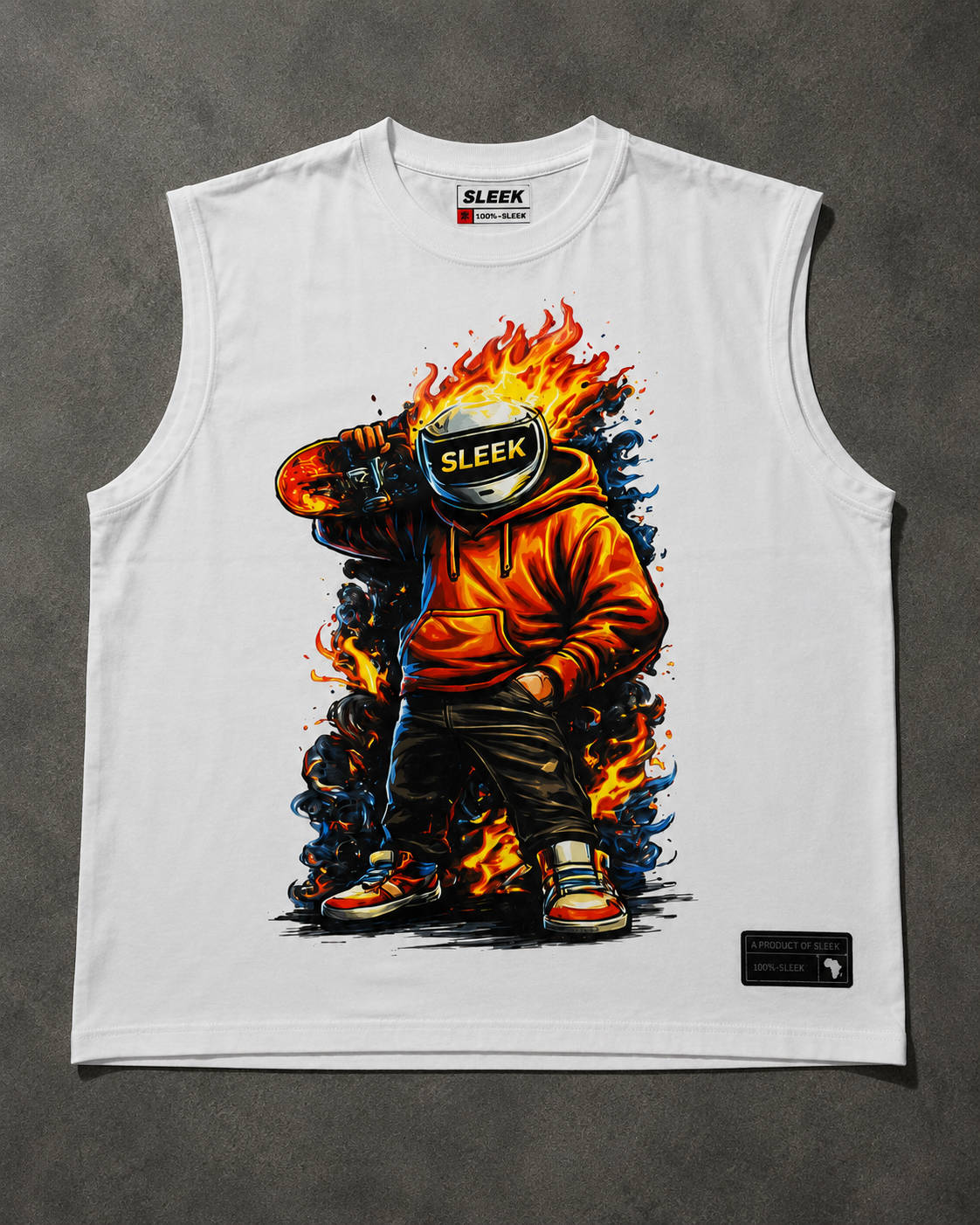 The Sleek Flame Rider-white - Image 2