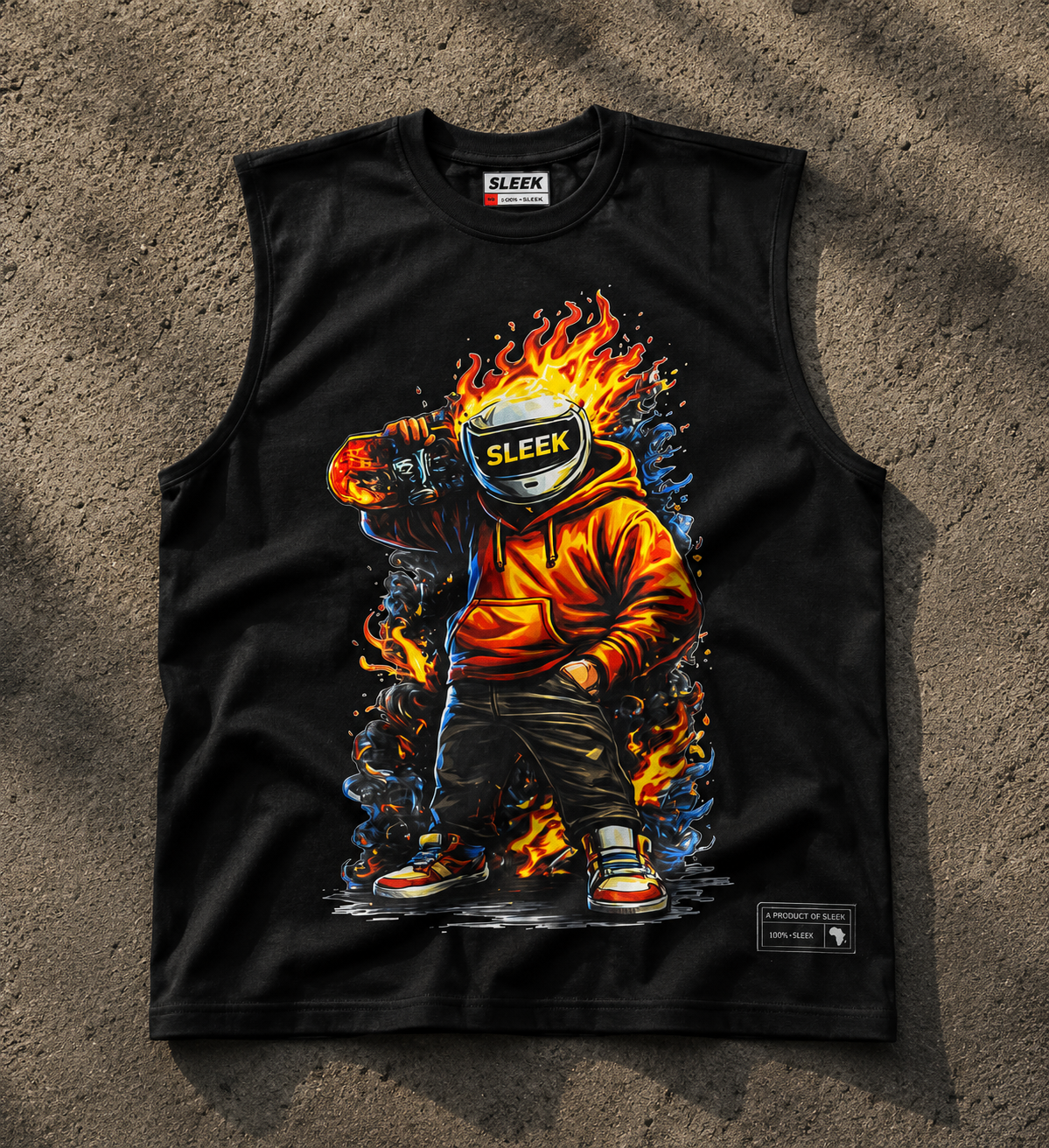 The Sleek Flame Rider-Black - Image 2