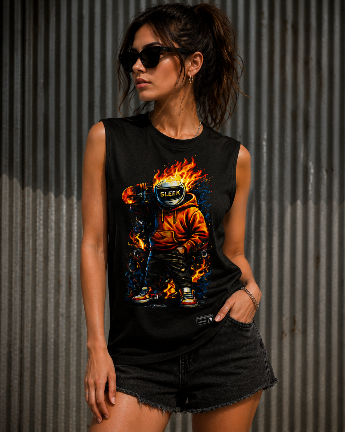 The Sleek Flame Rider-Black - Image 4