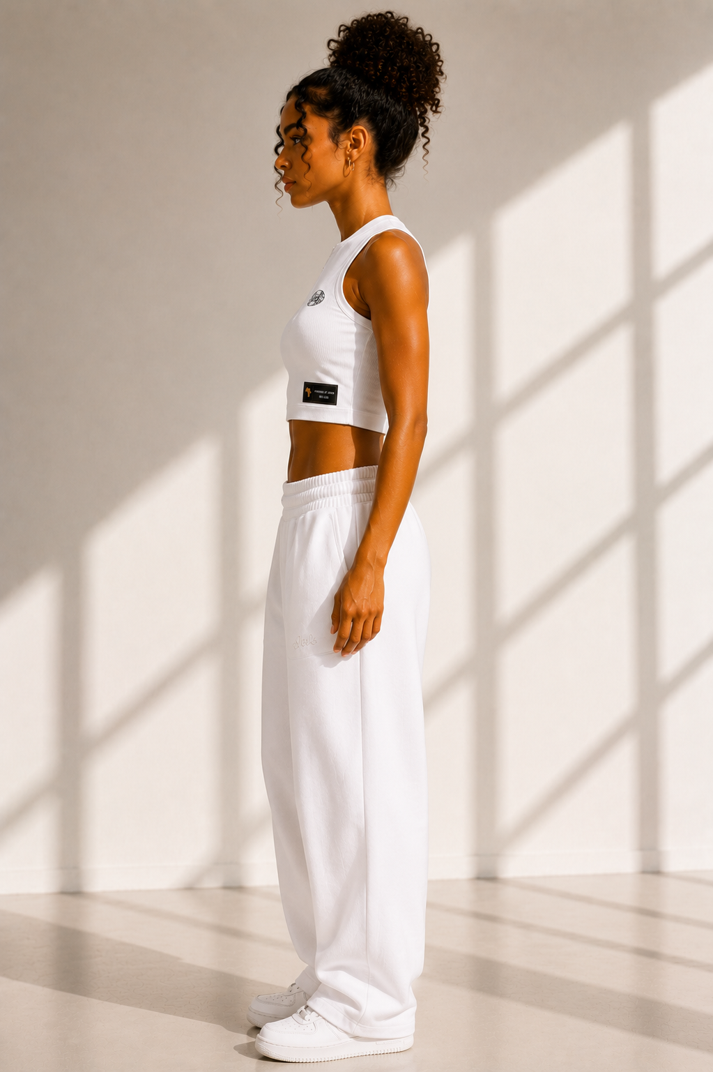Sleek Essential Rib Crop – Cloud White - Image 5